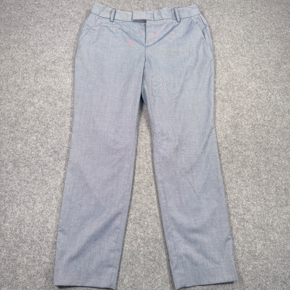 Banana Republic Jackson Fit Dress Pants Blue Gray Size 6S Short Straight Leg
